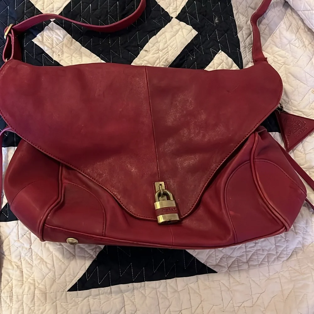 Large Sorial hobo style purse purple